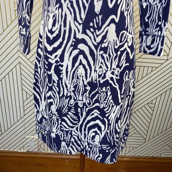 Lilly‎ Pulitzer Blue Entourage Zebra Preston Dress - Picture 4 of 8